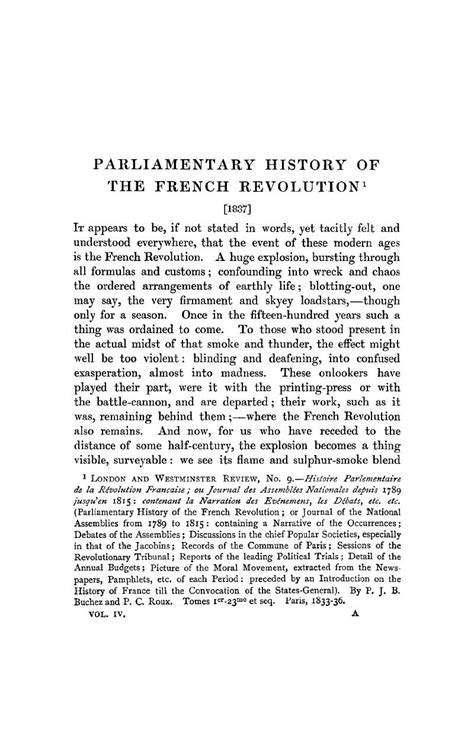 PARLIAMENTARY HISTORY OF THE FRENCH REVOLUTION - The Works of Thomas ...