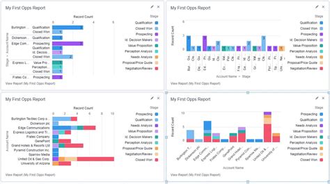 Salesforce Dashboard Chart Types