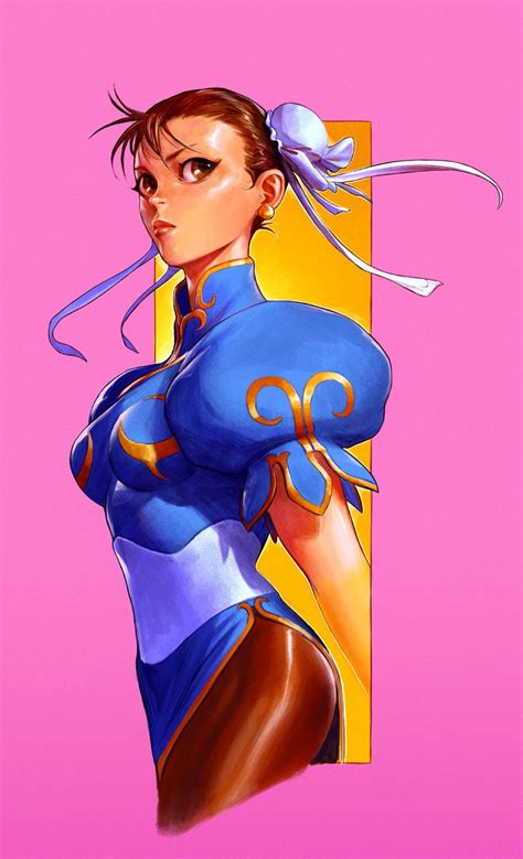 「chun-li - playing with pencil brushes 」|Dave Rapozaのイラスト