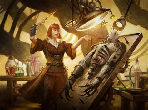 Ashnod, Flesh Mechanist MtG Art from The Brothers' War Set by Howard Lyon - Art of Magic: the ...