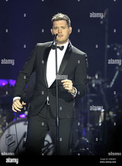 Michael Buble live in concert at the O2 Arena in London Stock Photo - Alamy