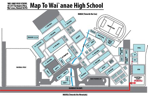 Waianae High School Campus Map - Dallas Map