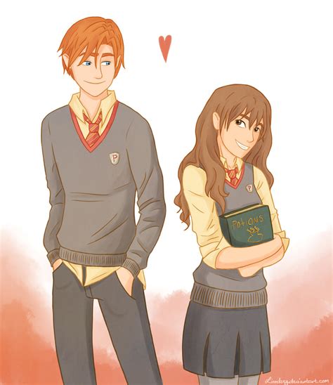 Ron and Hermione by Linndsey on DeviantArt