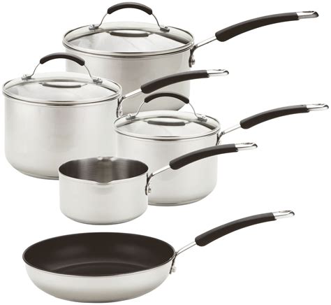 Meyer 5 Piece Stainless Steel Induction Pan Set. Reviews