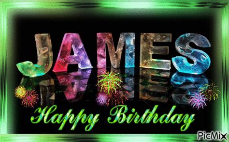 Happy Birthday James - Free animated GIF - PicMix