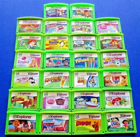 LeapFrog Leapster Explorer Learning Game Cartridge Disney Pixar Nickelodeon Lot #LeapFrog | Game ...