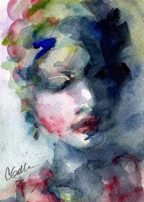 Blurred face. | Painting, Original oil painting, Watercolor paintings