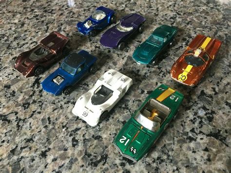 Vintage 1968 Mattel Hot Wheels Redline Lot Of 8 Cars - USED | #2635578163