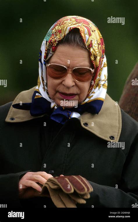 Queen Elizabeth II attending the Windsor Horse Show in Windsor Stock Photo - Alamy