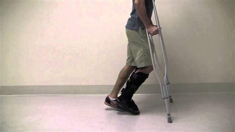 NWB (non weight-bearing) with Crutches - YouTube