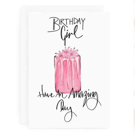 'Birthday Girl' Birthday Card By De Fraine | notonthehighstreet.com