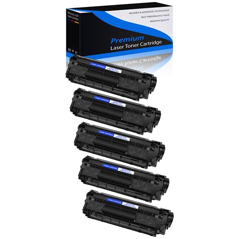 Used 5PK High Yield Q2612A 12A Toner Cartridge for HP LaserJet 1022 ...