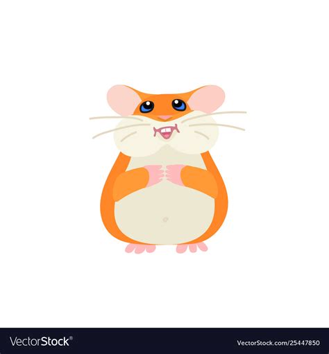 Flat cartoon animal clip art Royalty Free Vector Image