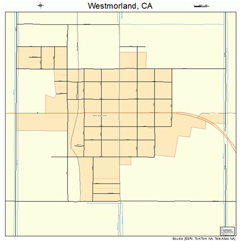 Westmorland California Street Map 0684606