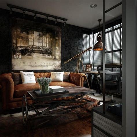 Three Dark Colored Loft Apartments with Exposed Brick Walls | Interior design apartment small ...