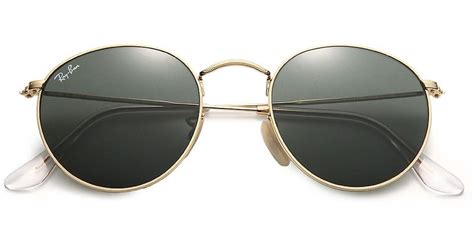 Ray-Ban 50mm Round Sunglasses in Gold (Metallic) - Lyst