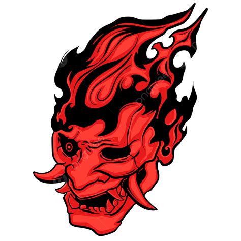 Oni Mask Vector PNG, Vector, PSD, and Clipart With Transparent ...