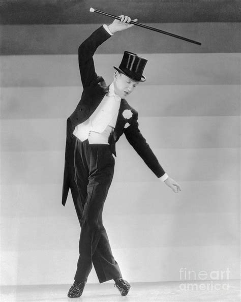 Fred Astaire Wearing Tuxedo And Dancing by Bettmann