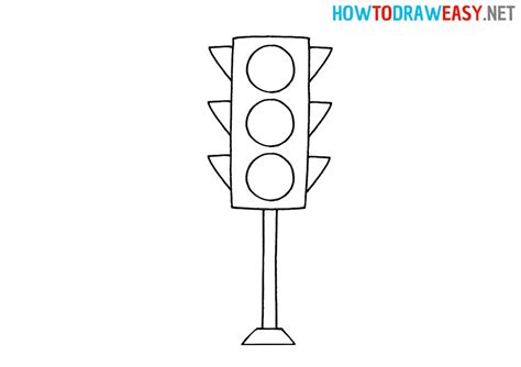 How to Draw a Traffic Light for Kids - Draw for Kids