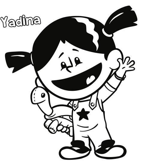 Yadina and Dr. Zoom from Xavier Riddle coloring page - Download, Print ...