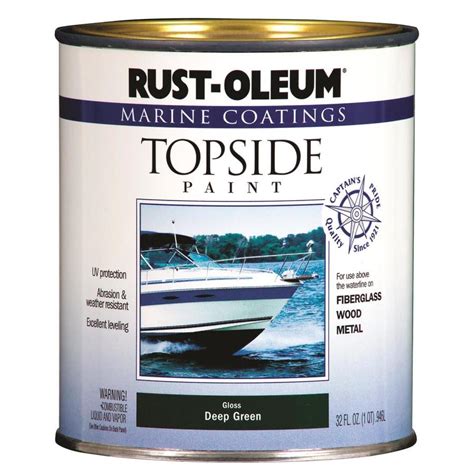 Rust-Oleum Marine Coatings Deep Green Gloss Enamel Oil-Based Marine Paint (Actual Net Contents ...