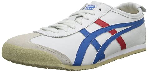 Catan - onitsuka tiger mexico 66 fashion sneaker, white/red/blue, 8.5 m men's us/10 women's m us ...