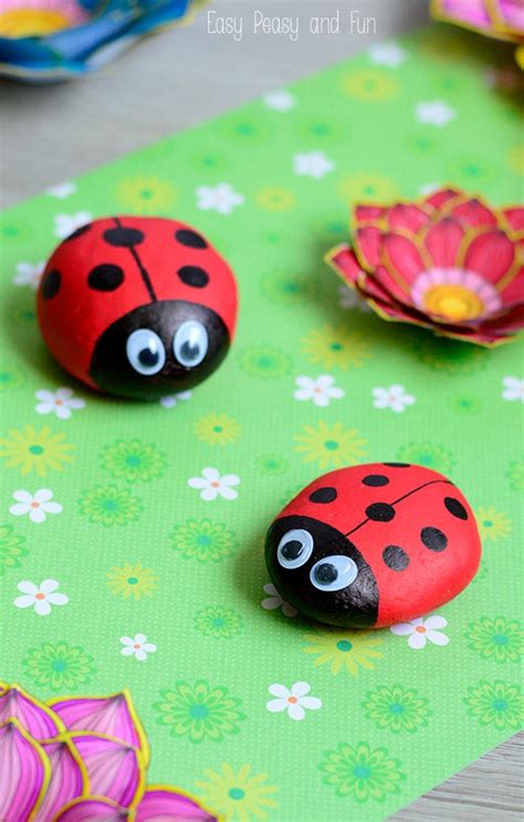 Ladybug Rock Painting Images - Altered Perception