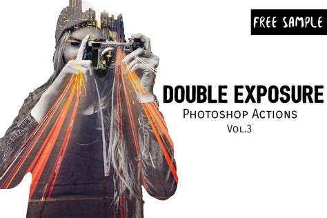 Double Exposure Photoshop Actions Vol 3 - Free Download