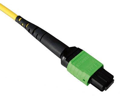 MTP Connector 12 Fiber SM APC Female Round 3mm Green – Fosco Connect