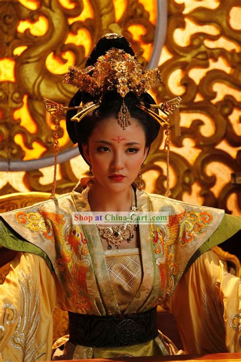 Ancient Chinese Empress Head Pieces and Necklace | Chinese empress, Traditional fashion, Tang ...