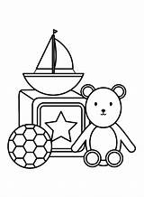 Baby Toys Coloring Page  Free Printable Pages sketch template