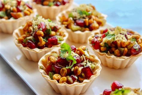 Pomegranate Chaat Basket | Chaat, Indian appetizers, Chaat recipe