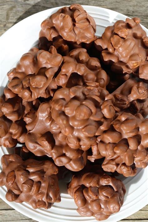 Chocolate Peanut Clusters Recipe - Five Silver Spoons