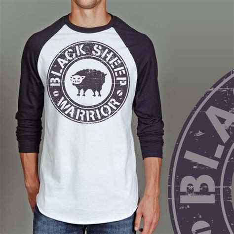 Create a Vintage/Classical Raglan Shirt Design for Blacksheepwarrior.com | T-shirt contest