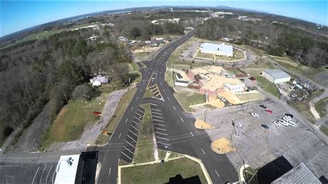 Aerial of Downtown Centre Alabama - YouTube