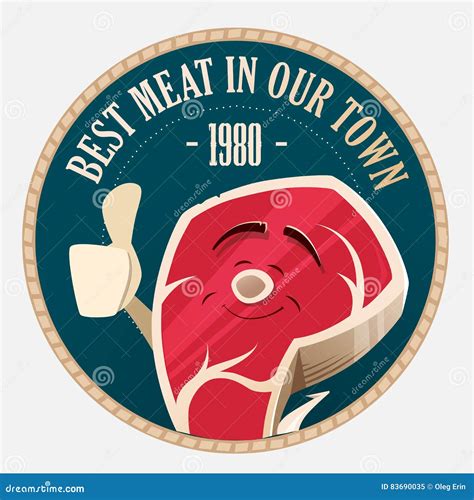 Meat Shop Store Market Logo Design Stock Vector - Illustration of filet ...