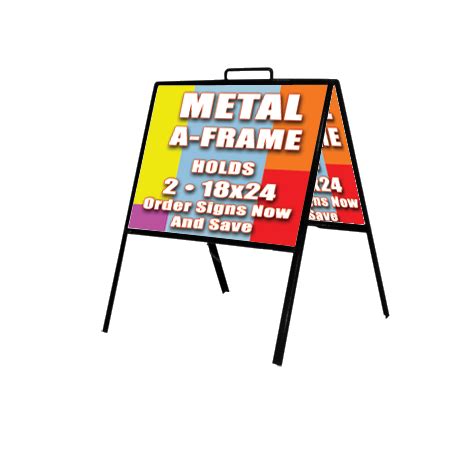 Metal A-Frame - Double sided sidewalk sign with Aluminum Panels