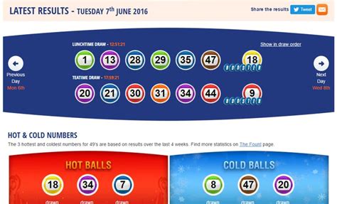 UK 49's Teatime Results For Today | 2019 UK49s Results - LATEST | Tea ...