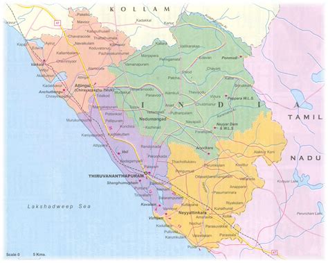 Thiruvananthapuram Road Map