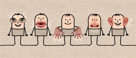 Hand Drawn Cartoon Characters and Five Senses Stock Illustration - Illustration of five, smile ...