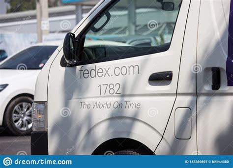 Fedex logistic van editorial photography. Image of federal - 143369897