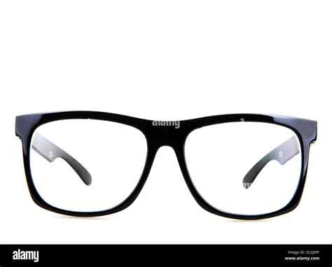 Black Eye Glasses Isolated On White Stock Photo - Alamy