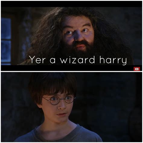 #harrypotter #thesorcerersstone #hagrid #wizard Yer A Wizard Harry, The ...