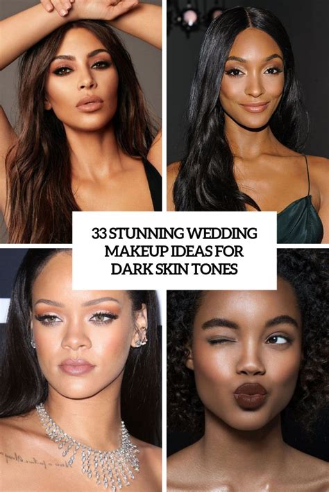 33 Stunning Wedding Makeup Ideas For Dark Skin Tones - Weddingomania