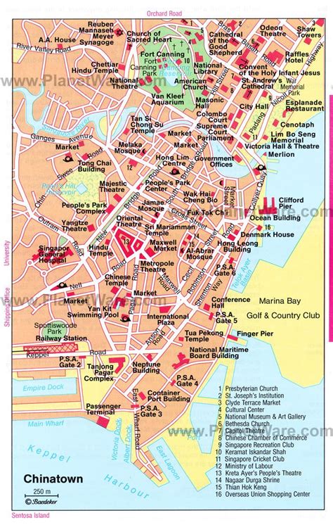 Singapore chinatown map - Chinatown Singapore map (Republic of Singapore)