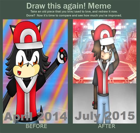 Draw it Again Meme-Pokemon Trainer Red in Sonic Fo by ...