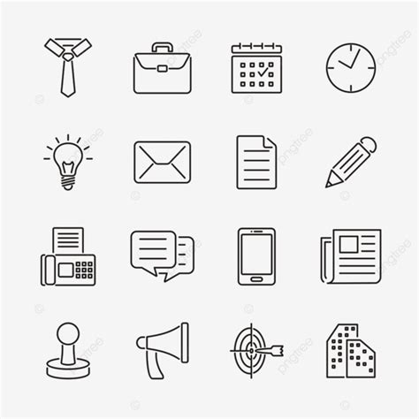 Business Relation Vector Design Images, Outline Icon Related To Business And Office, Darts ...