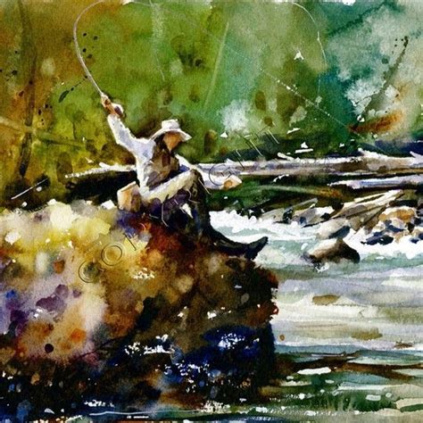 CLASSIC TROUT FLYFISHING Watercolor Print from by DeanCrouserArt, $45. ...