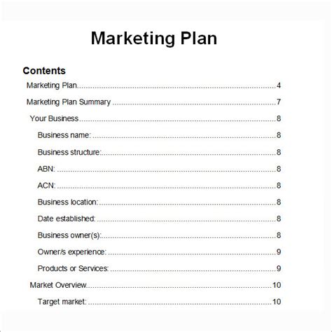 14+ Sample Marketing Plan Templates | Sample Templates