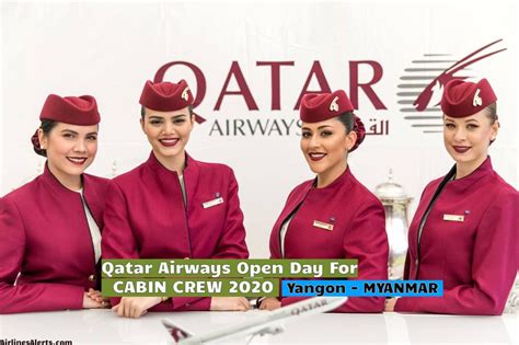 Qatar Airways Open Day For Cabin Crew Yangon (Myanmar) - [2020]